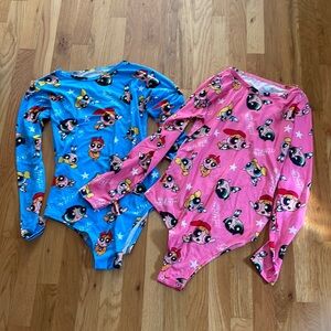 2 Powerpuff Girl Bodysuits